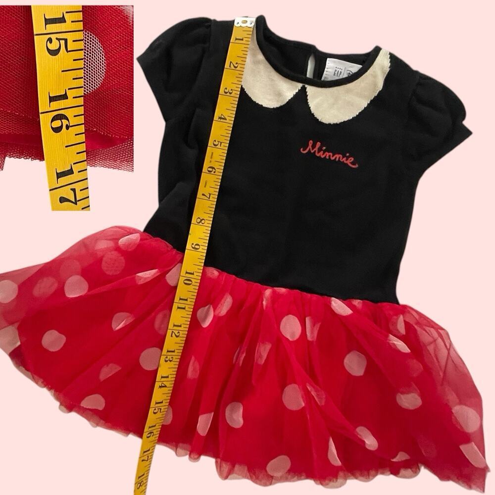 Minnie Mouse 18-24 Mo Babygap Disney Girl Tulle Tutu Sweater Dress Shoes - Picture 5 of 7